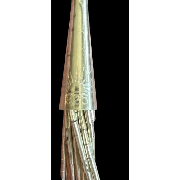 6.5” Sterling Liquid Silver 10 Strand Bracelet 925 - Picture 3 of 4